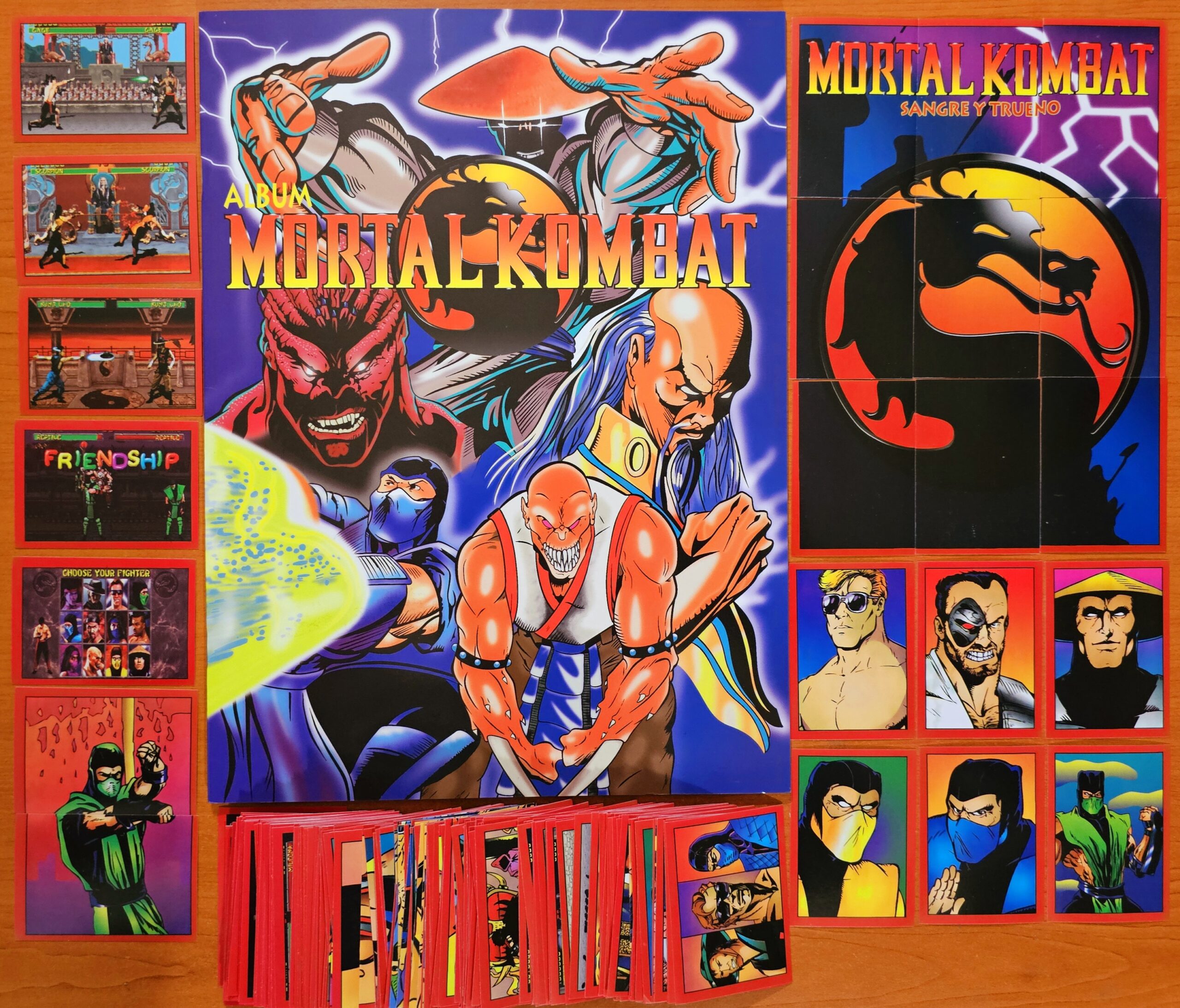 Mortal Kombat (1995): Álbum con todas sus láminas a pegar foto 1 Mortal Kombat (1995): Álbum con todas sus láminas a pegar foto 1